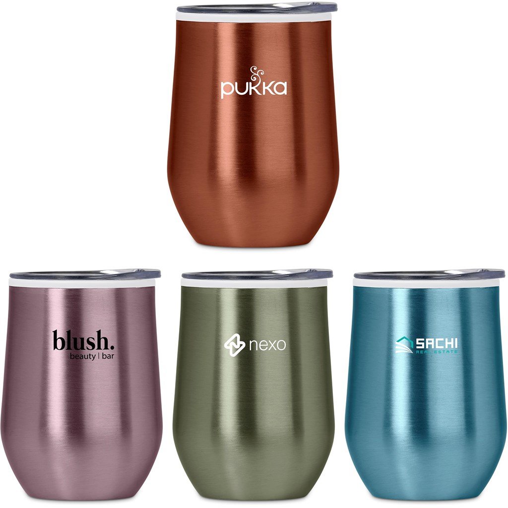 Vogue Madison Stainless Steel & Plastic Double-Wall Tumbler - 350ml - Image 68f914cc74995bfa24328cab
