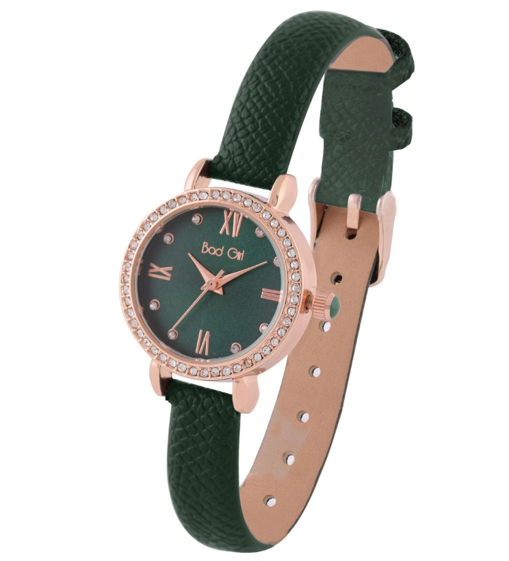 Bad Girl Emerald Stones PU Watch - Image 6917272422b5379a995682d0