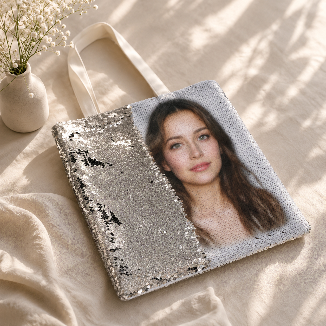Sequin Tote Bag