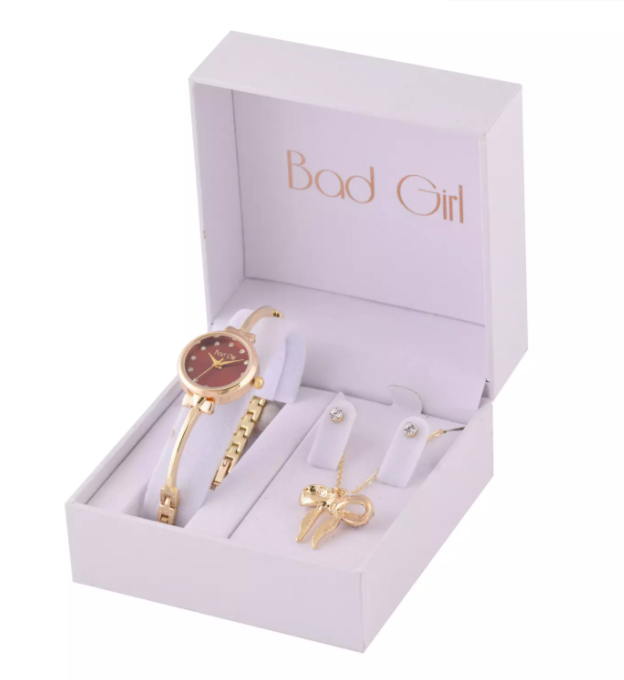 Gold Metal Cuff Watch Set - Image 6a0c39d715cb38af415f542d