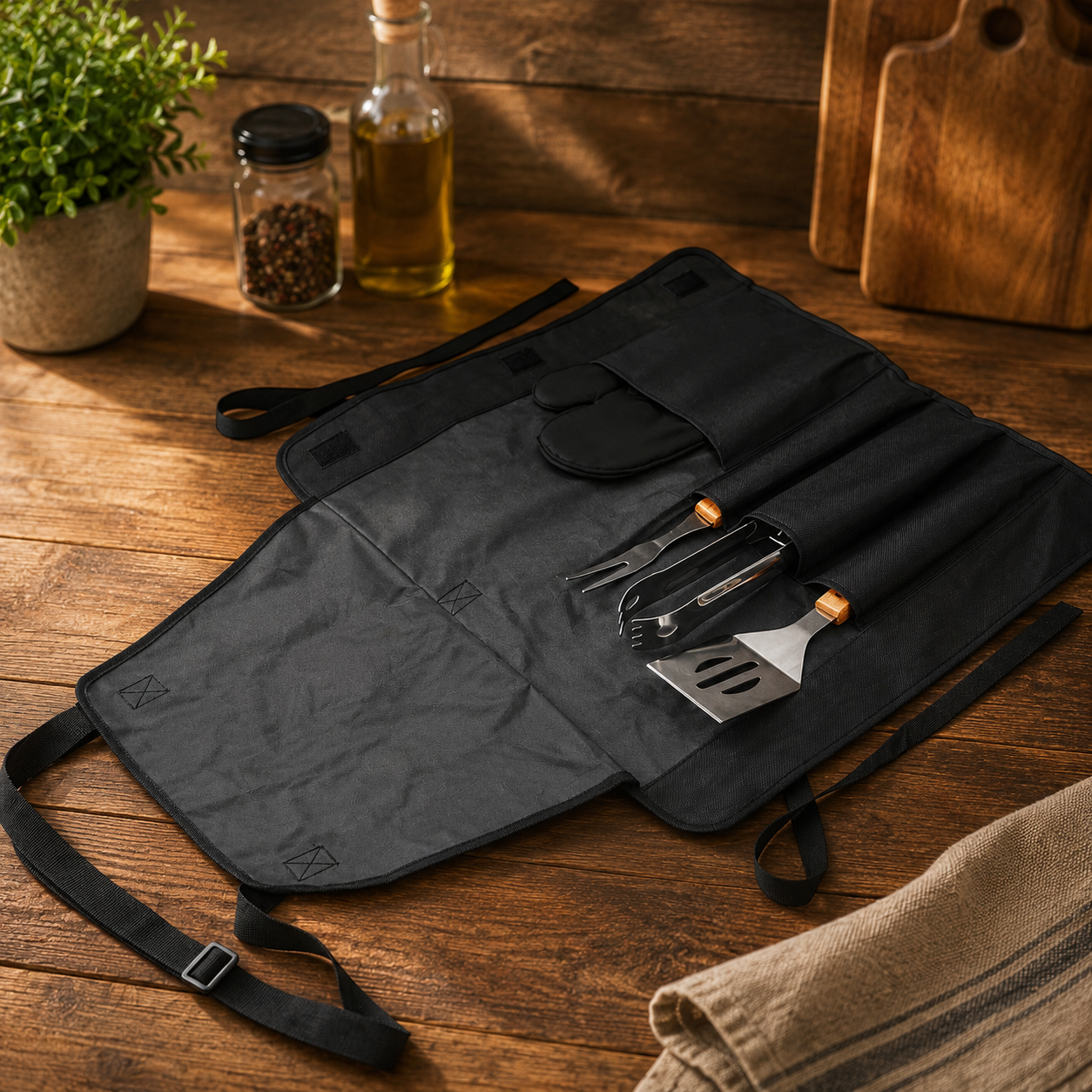 Griller 4-Piece Braai Apron Set
