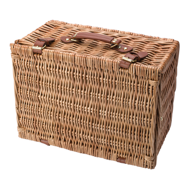 Two Person Willow Picnic Basket - Image 6a0d751a15cb38af415f5bf0