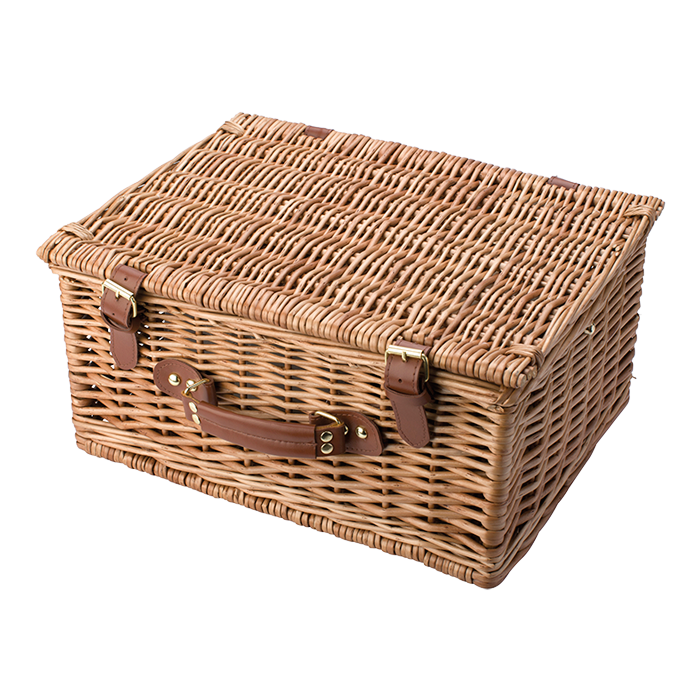 Two Person Willow Picnic Basket - Image 6a0d751b15cb38af415f5bf3
