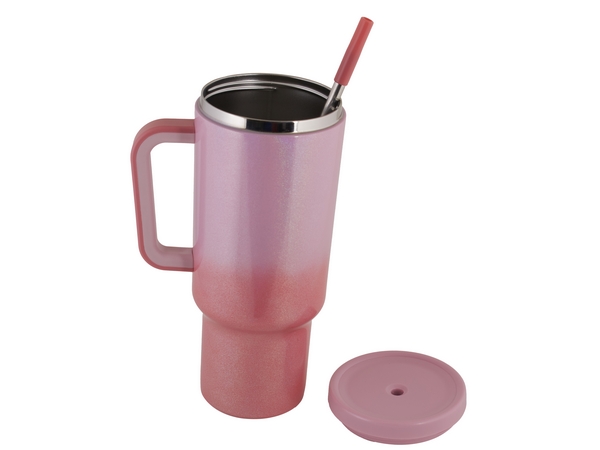 1200ml Gradient Glitter Travel Mug - Image 6a0da33915cb38af415f5e9c