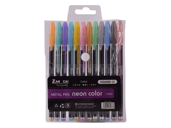 Metallic 12-Piece Gel Pens  - Image 6a0ec90515cb38af415f65d1