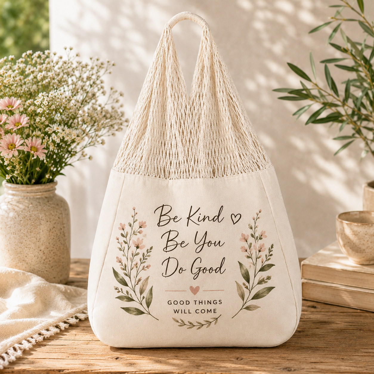 Cotton Caribbean Tote Bag