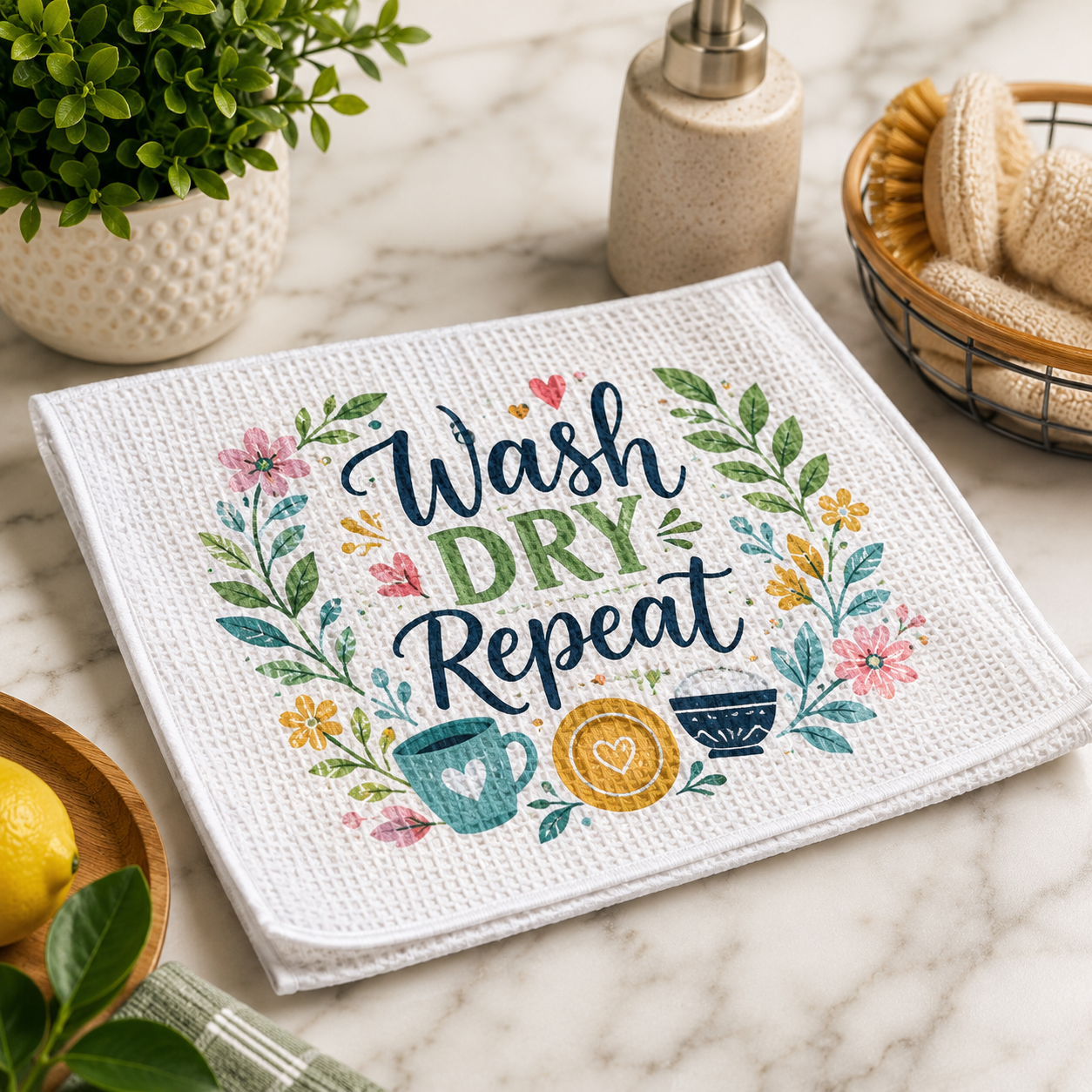 Polyester Waffle Dish Cloth