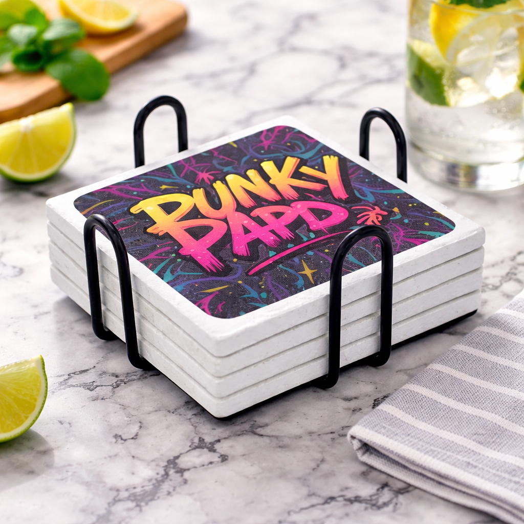 Tile Coaster Set
