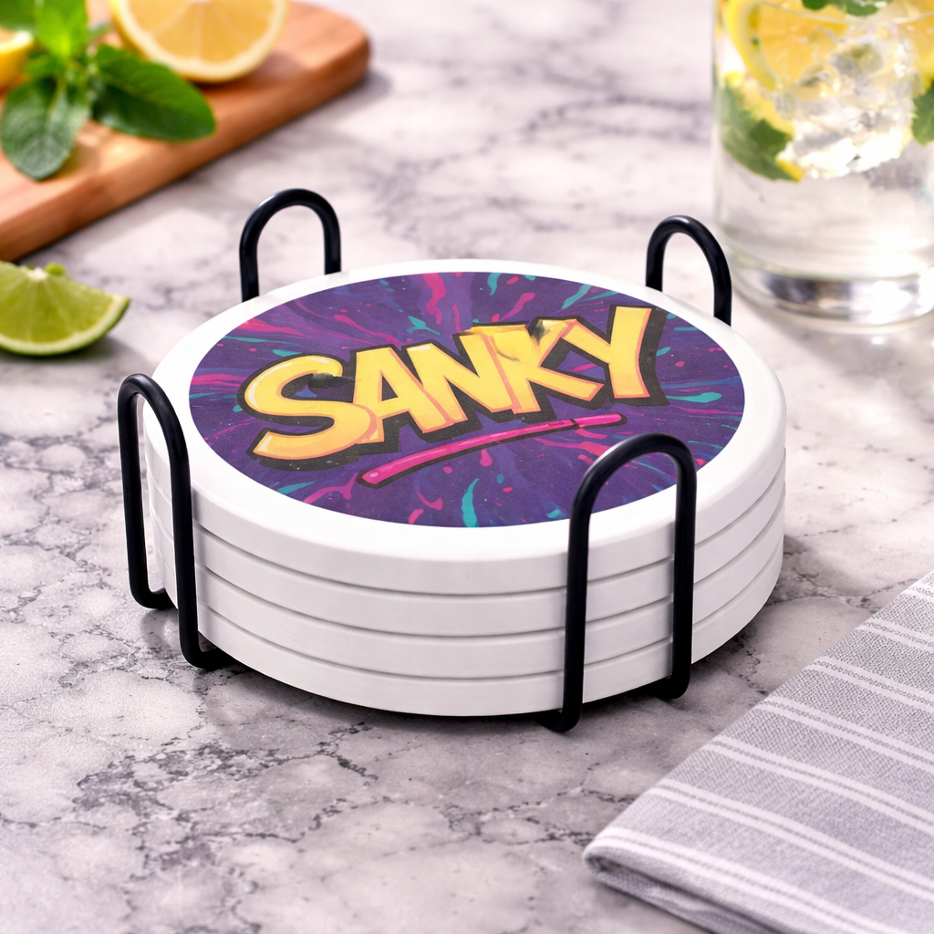 Tile Coaster Set - Image 6a101cb515cb38af415f6a21