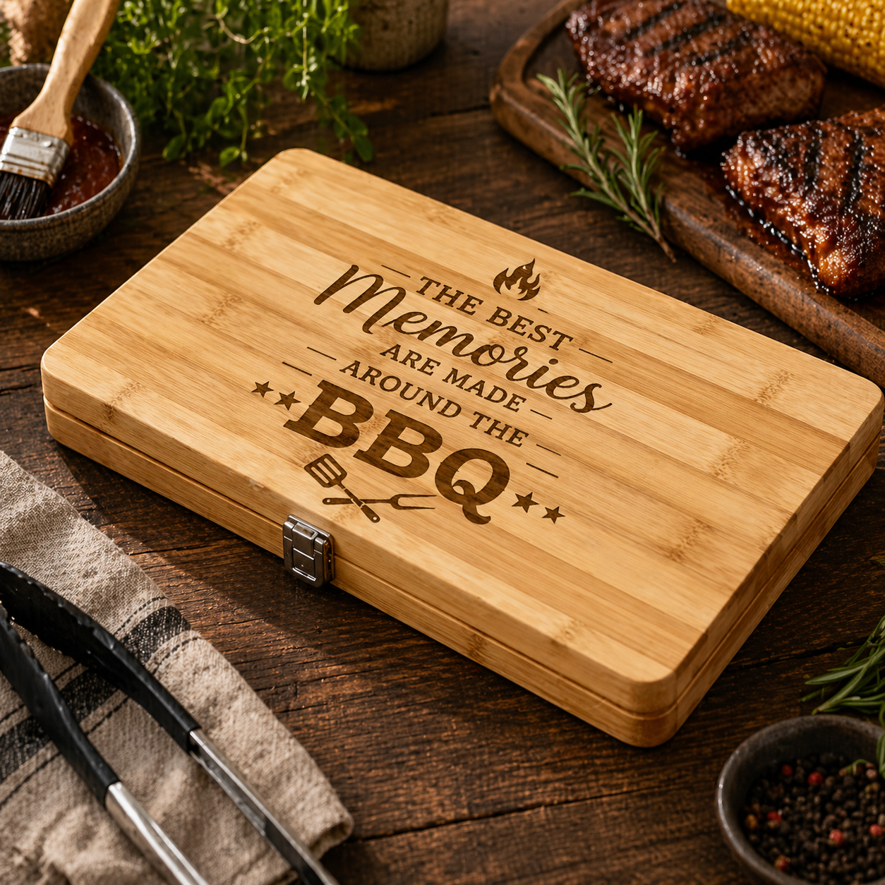 Bamboo BBQ Set