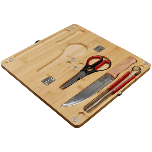 Bamboo BBQ Set - Image 6a101de515cb38af415f6a70