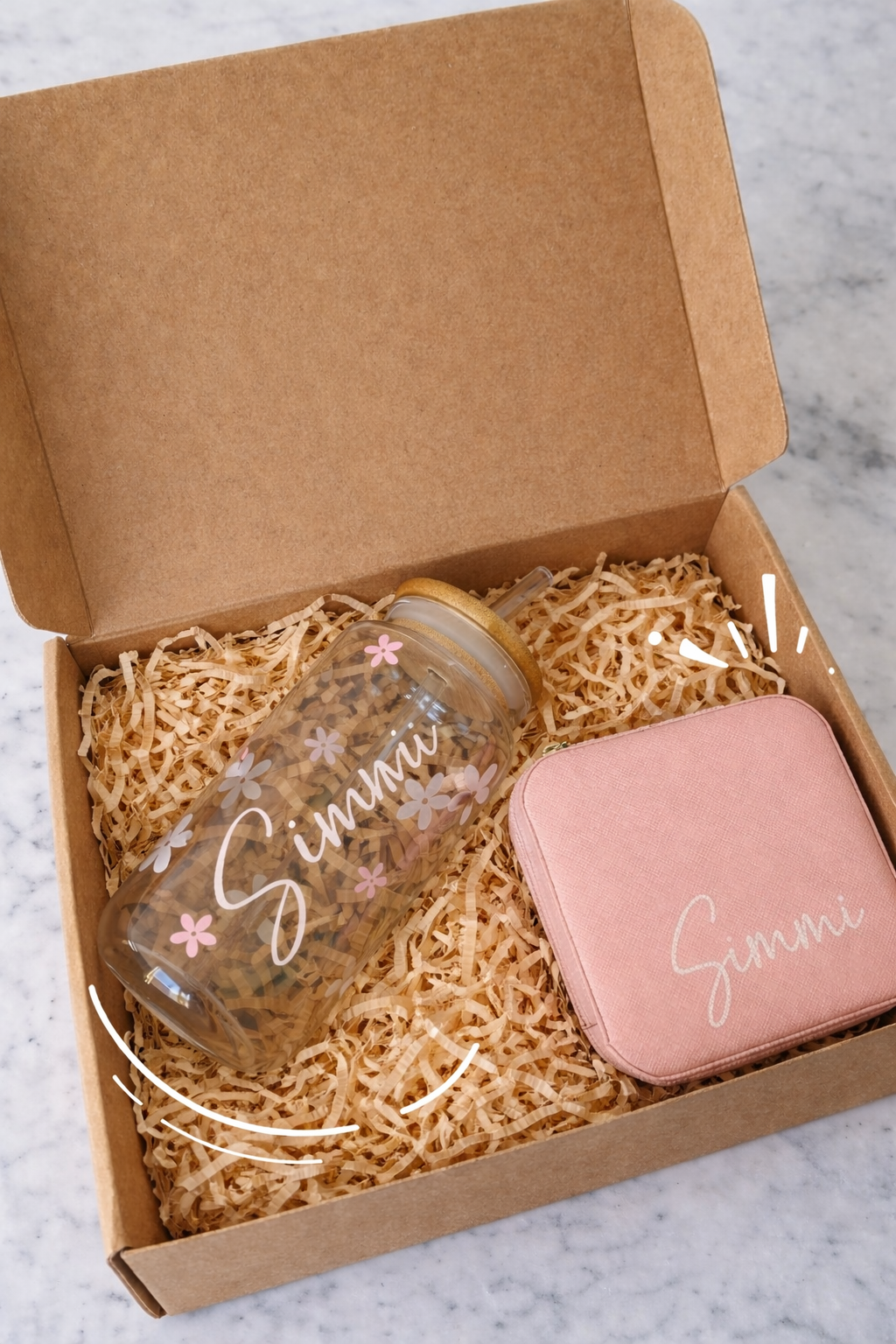 Glass Can Jewellery Box Combo