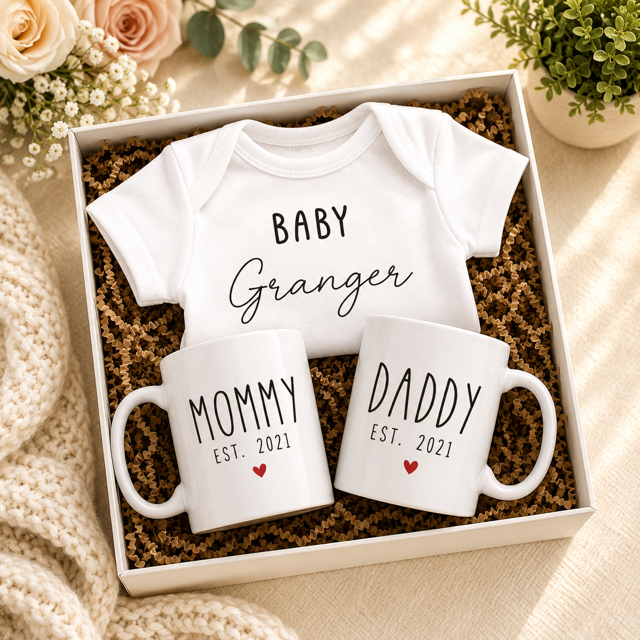 Mommy & Daddy Est. Gift Set