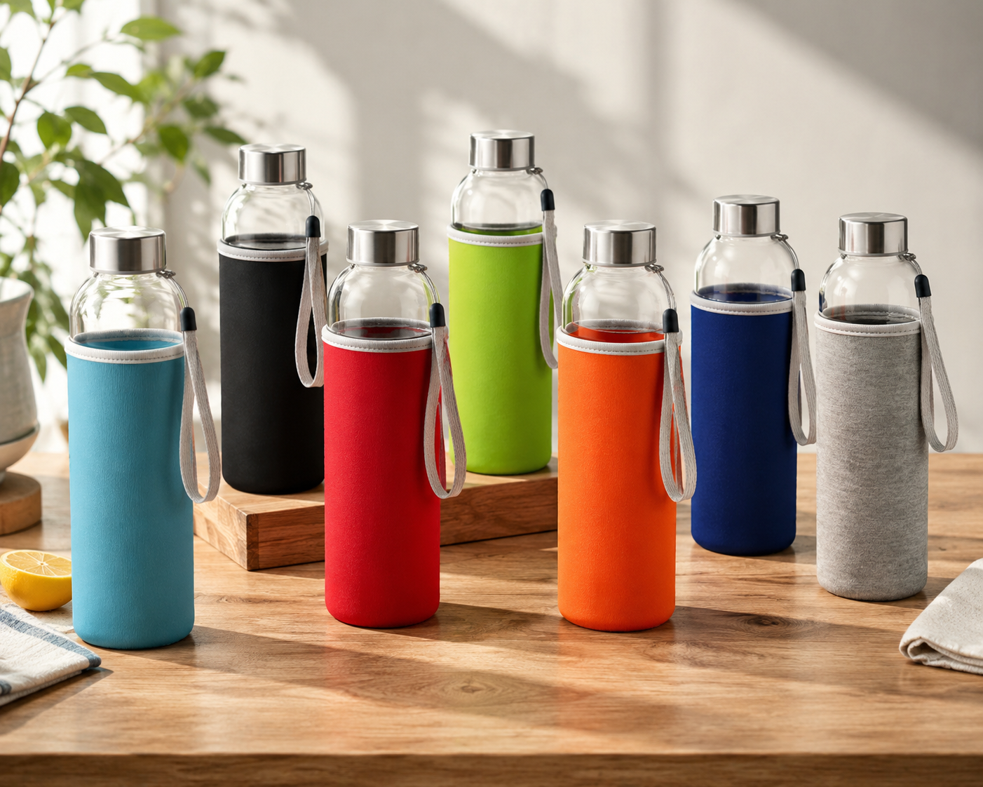 Neo Glass Water Bottle - 500ml