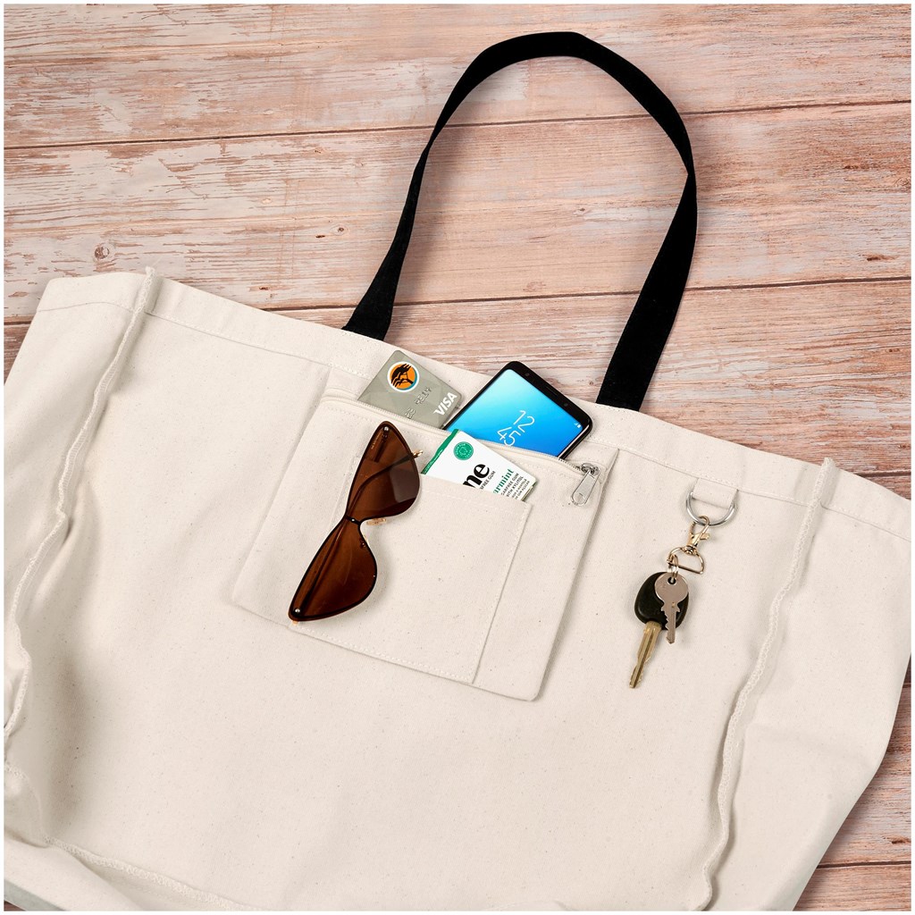Barbados Large Cotton Beach Bag