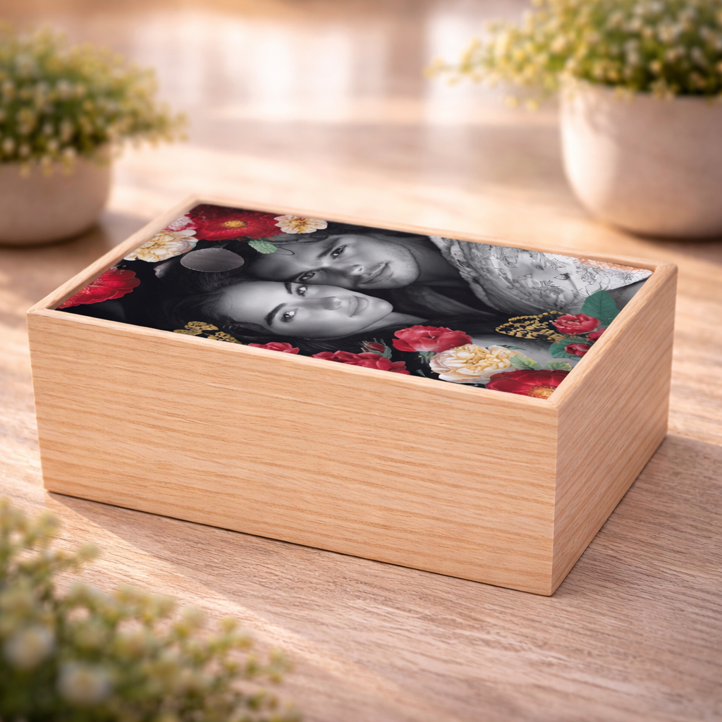 Rectangle Wood Trinket Box - Image 6a15903915cb38af415f7283