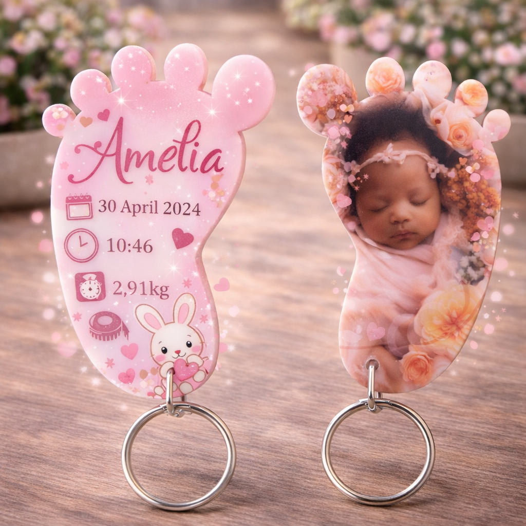 Baby Feet Keyring