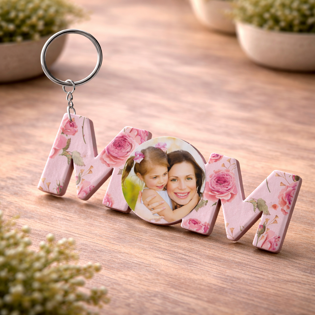 Mom Keyring