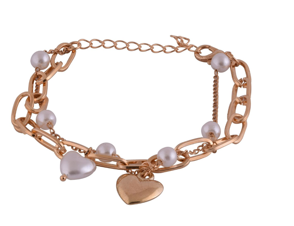 Digitime Emily Watch & Pearl Heart Bracelet Set - Image 6a296681046c3dbb33a37042