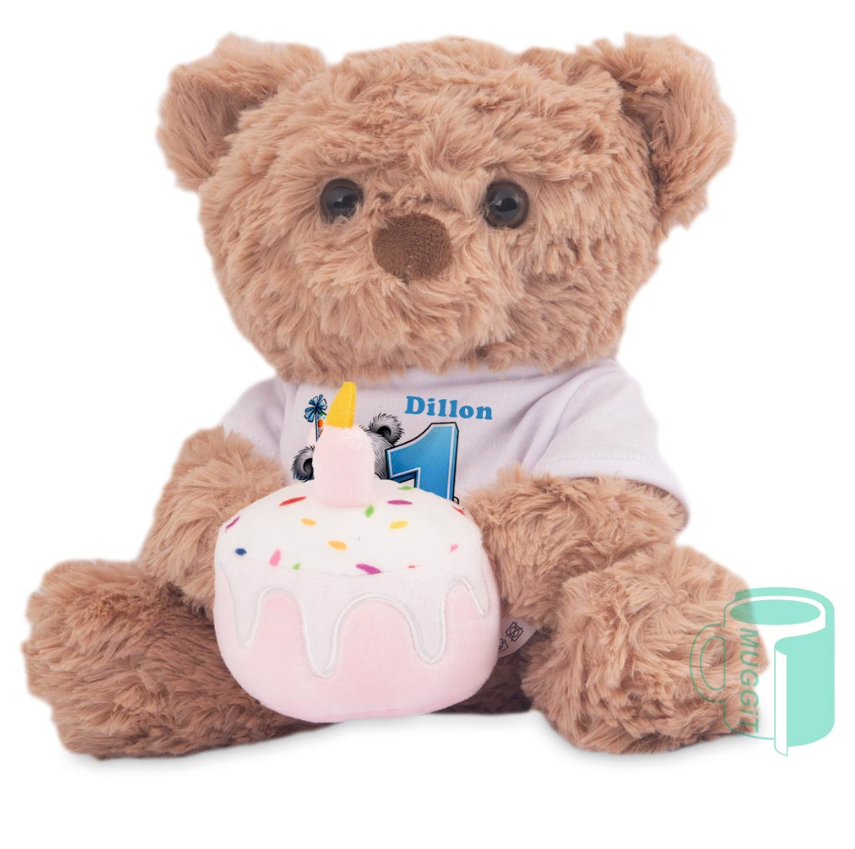 Plush 20cm Birthday Teddy Bear - Image 6a3912a96cfff9781fc48d38