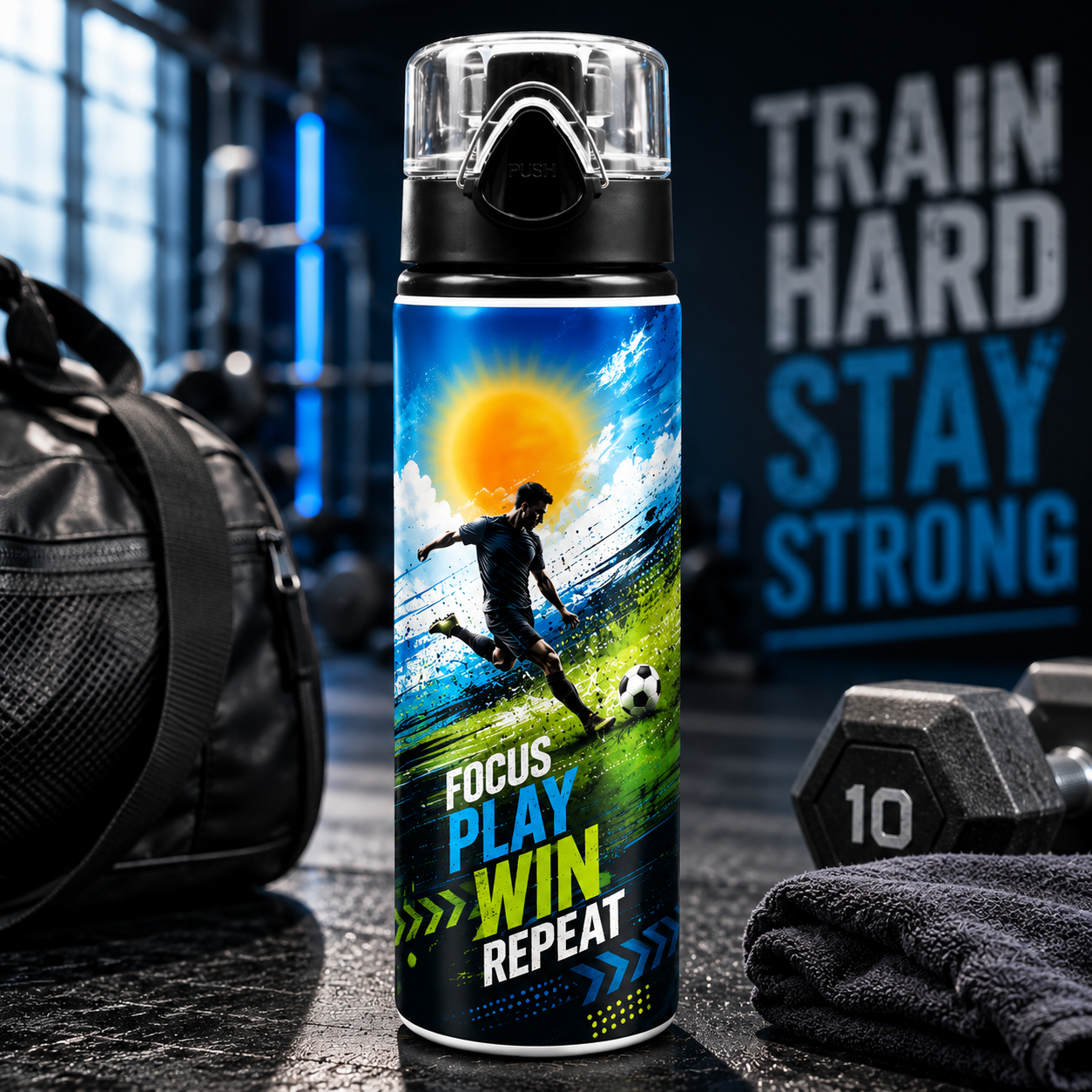 850ml Fresh Seal Aluminium Water Bottle White