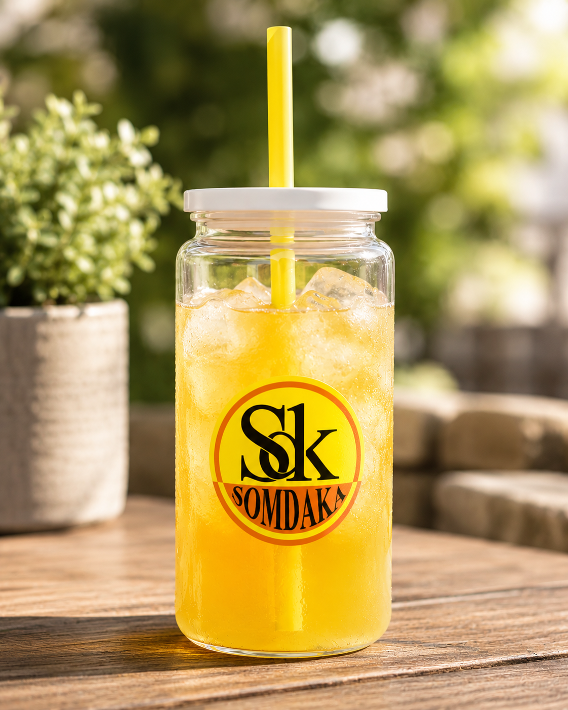Mina Plastic Tumbler and Straw - 550ml