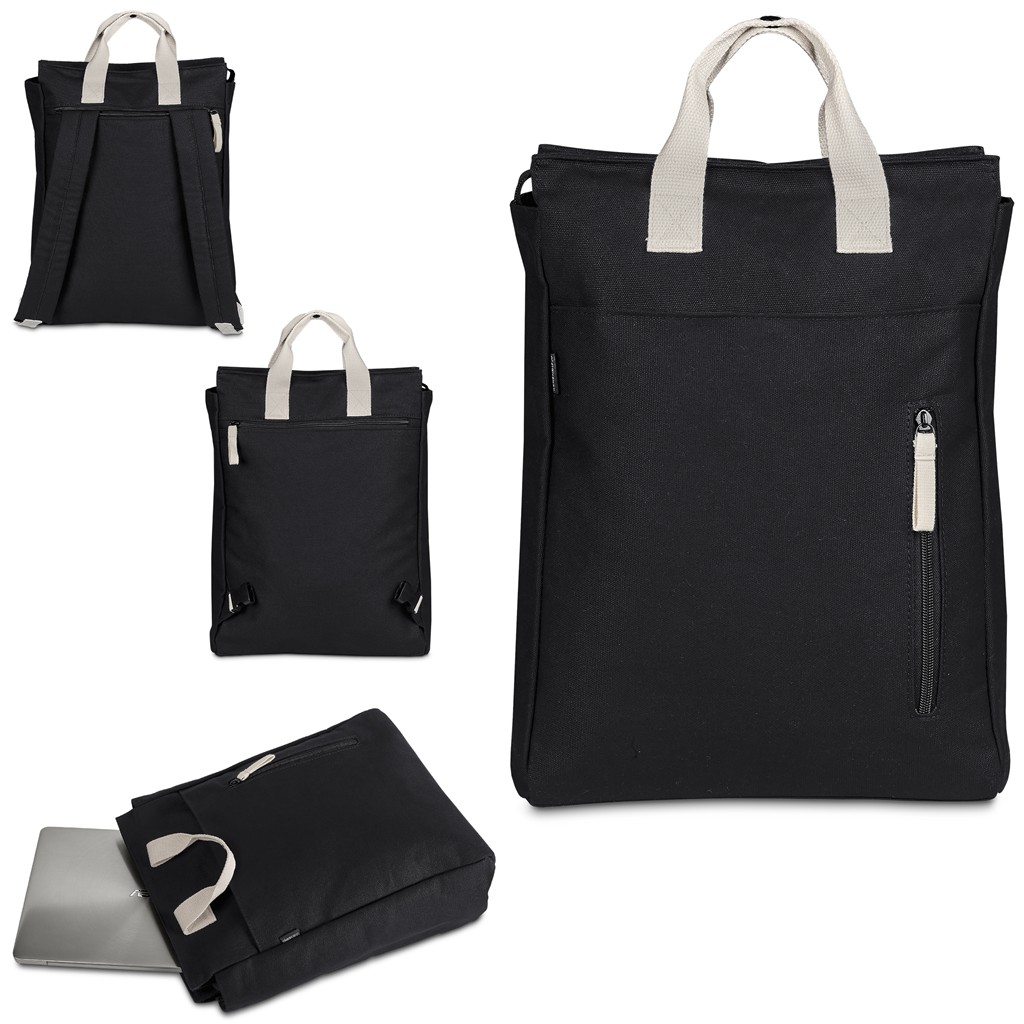 Cityline Cotton Canvas Laptop Backpack - Image 6a7c655fde6f495c61ad8bb1