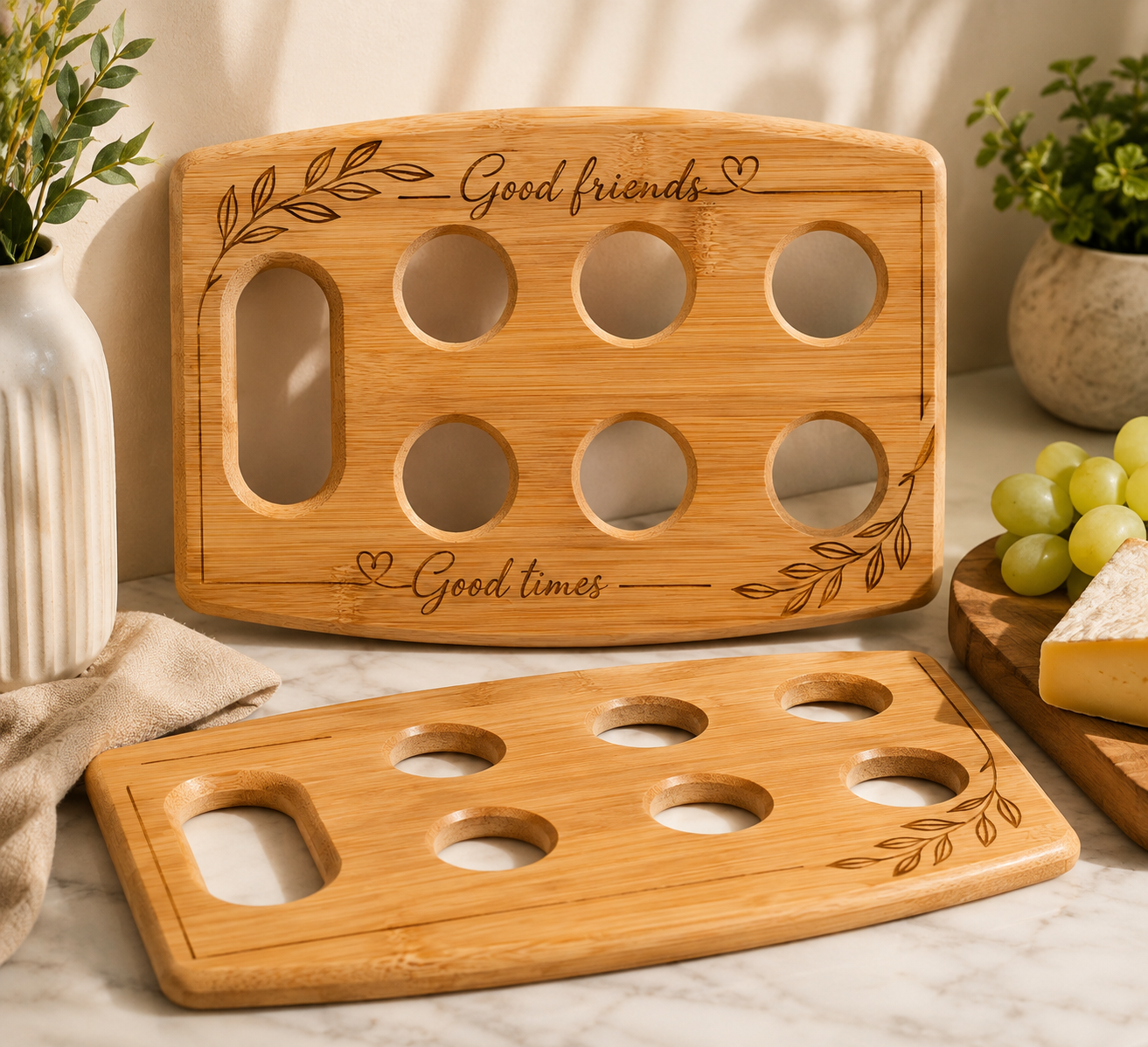 Bamboo Shot Glass Tray - Image 6a97df72de6f495c61ad9461