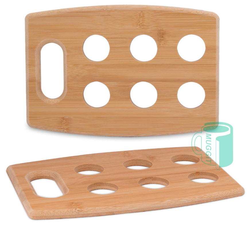 Bamboo Shot Glass Tray - Image 6a97df71de6f495c61ad945e