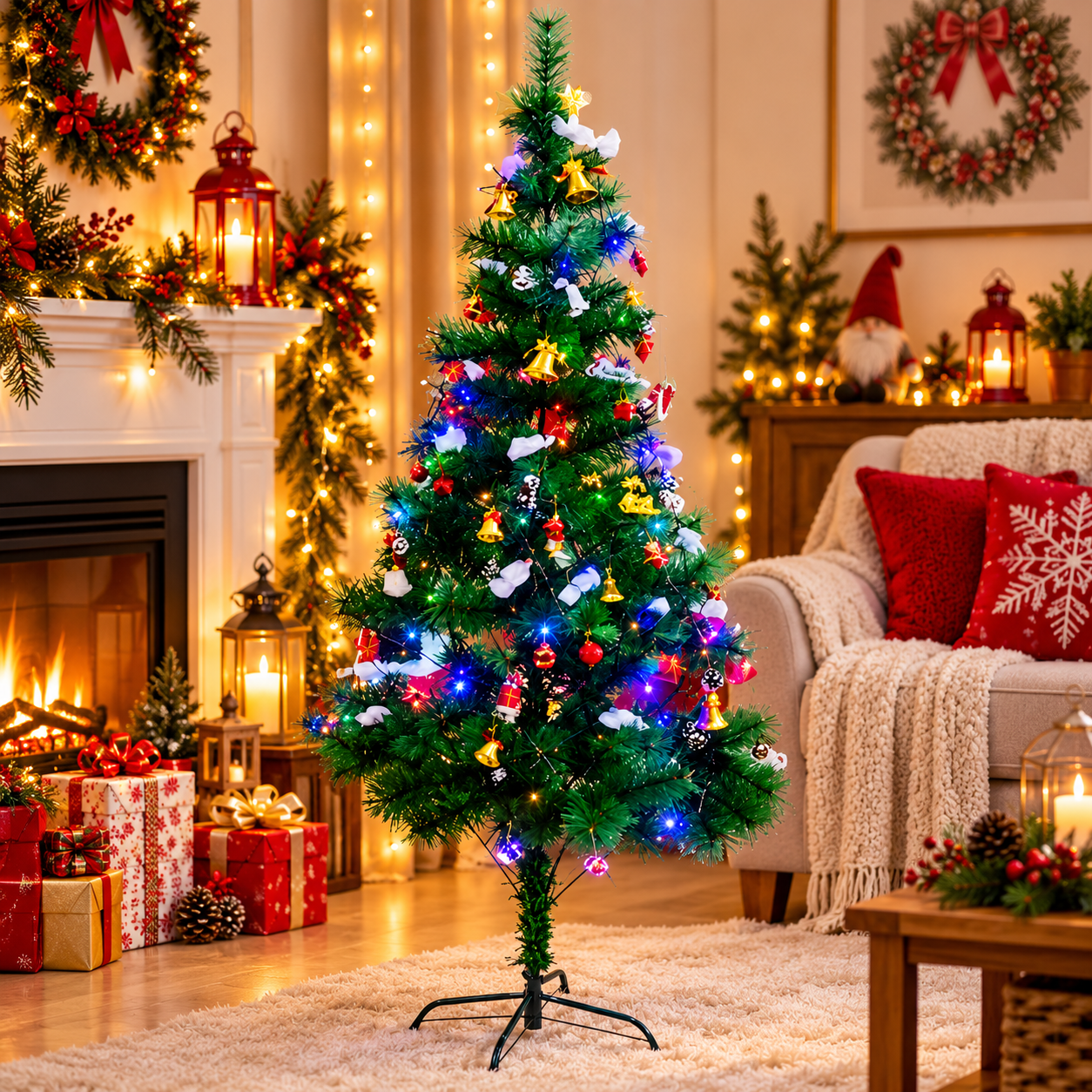 Tall Evergreen Christmas Tree