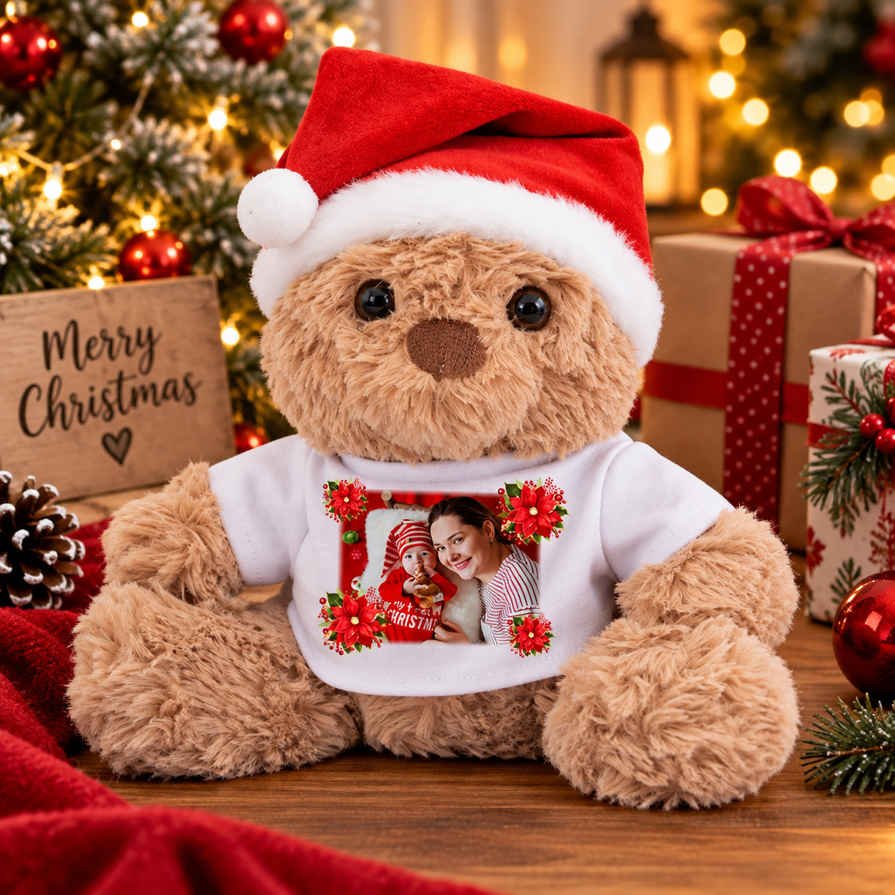 Personalised Christmas Teddy Bear β 20cm