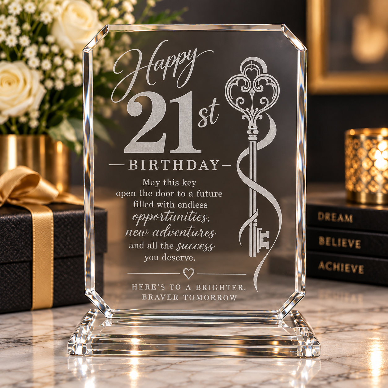 Rectangle Crystal Trophy