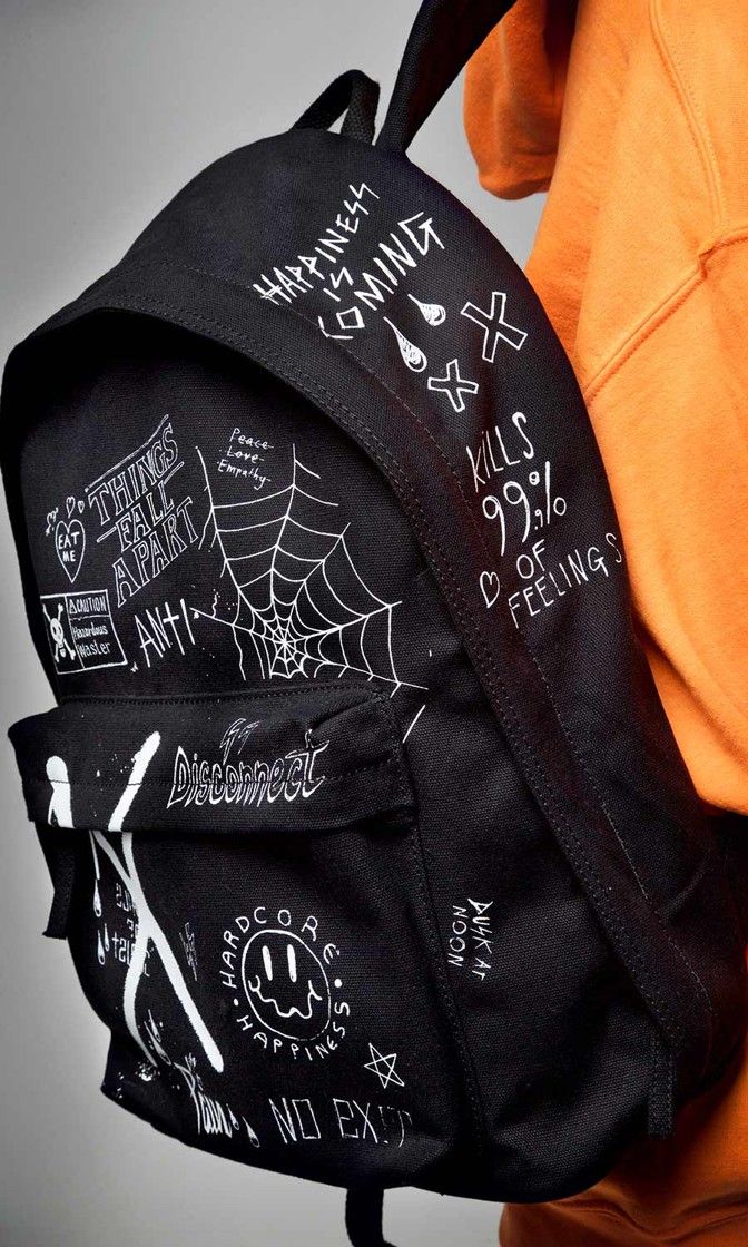 Black spider backpack