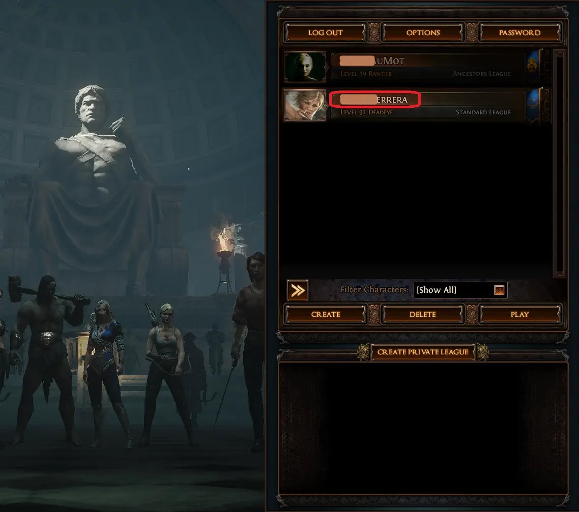 Step 2: Enter Your Character Name Complete Payment