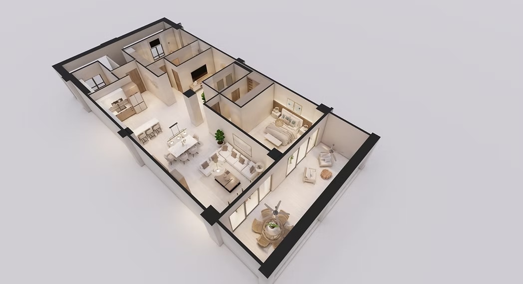 Model A floor plan