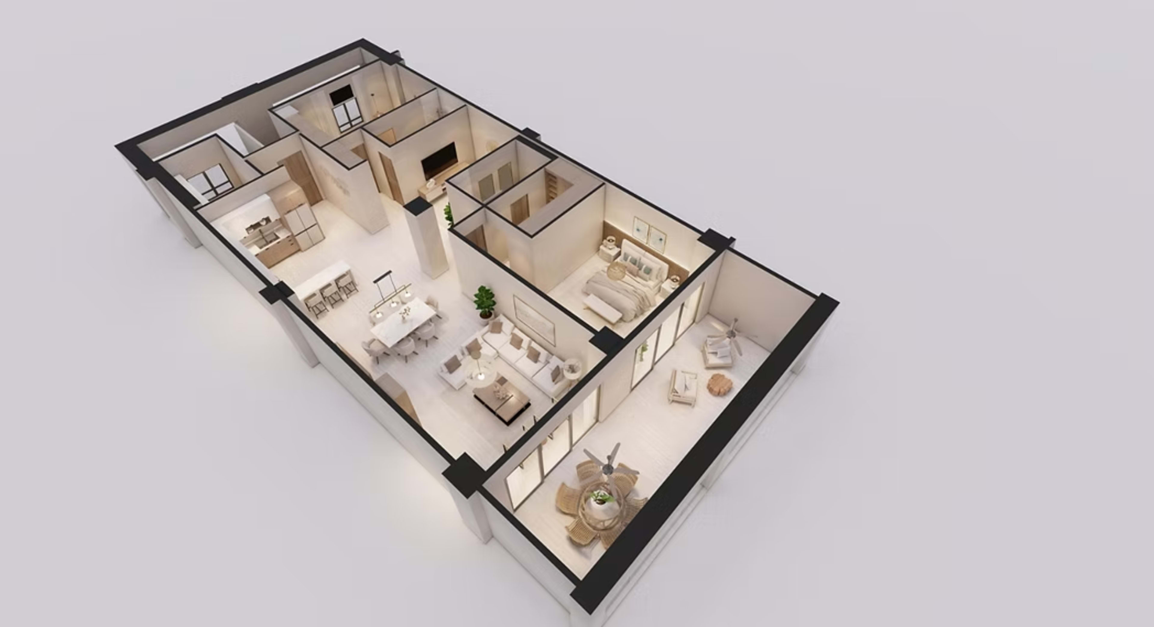 Model A floor plan