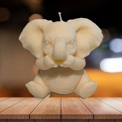 Elephant-Shaped Scented Candle - Handmade Homemade Scented Candles UK | Buy artisan Elephant-Shaped Scented Candle online at Adina's Crafts