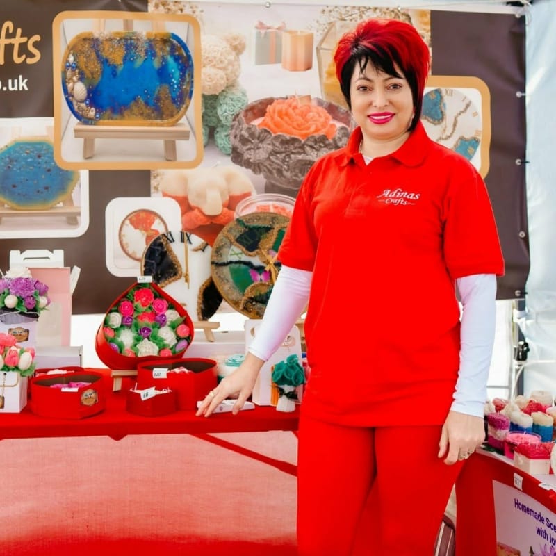 Adina at Market Stall
