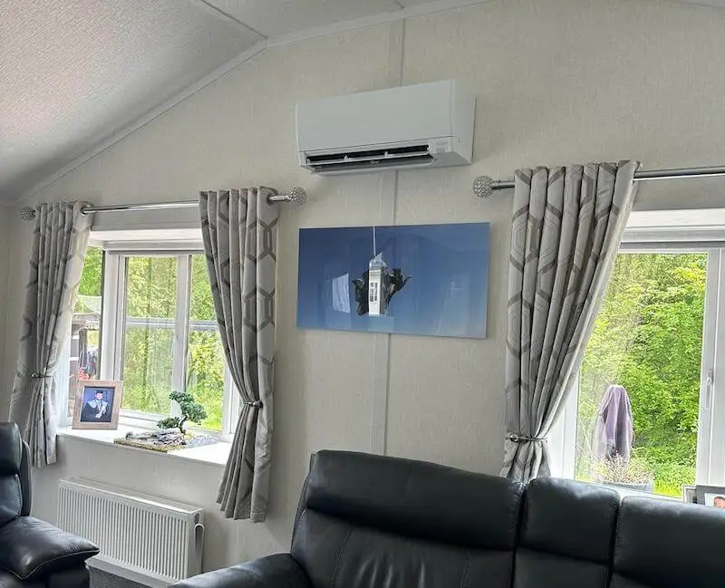 Air Con Unit Fitted In Living Room