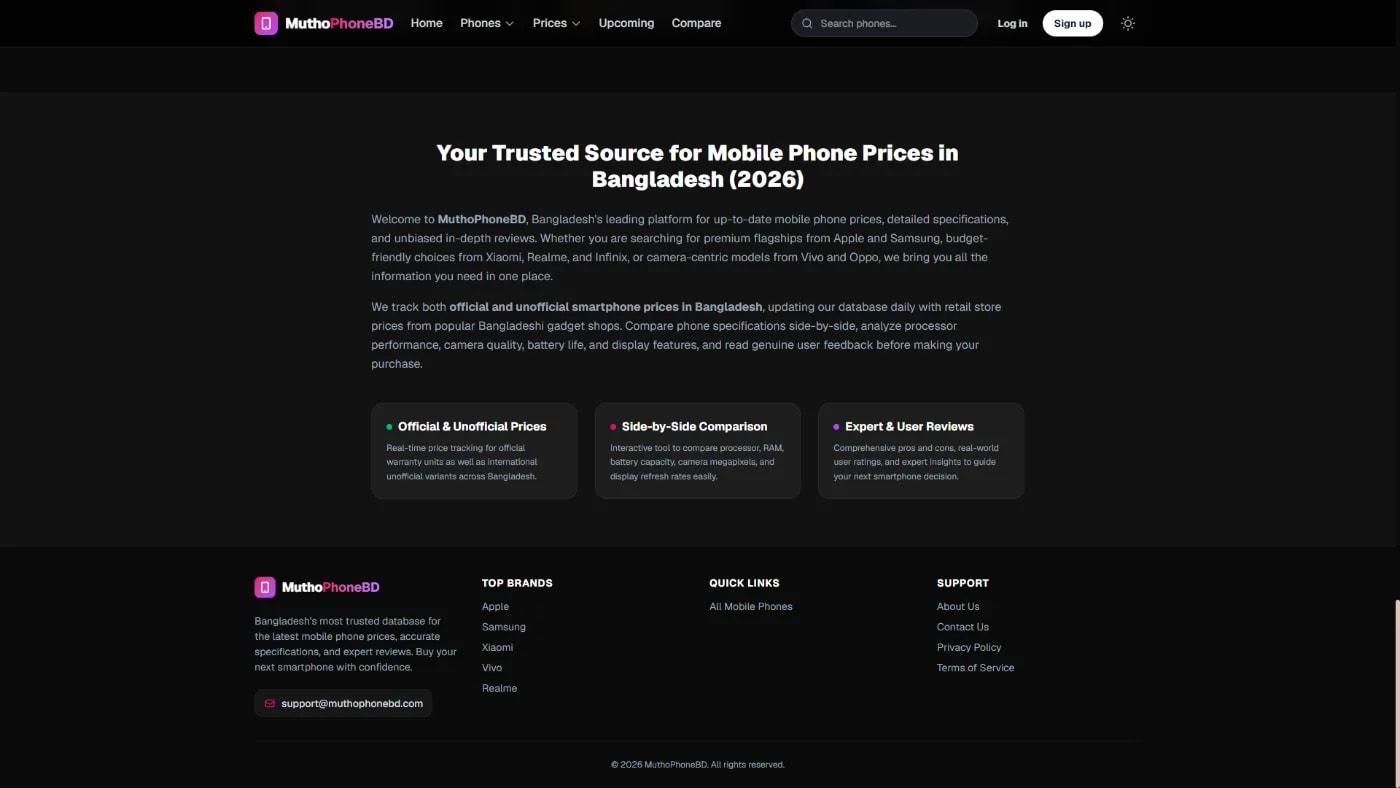 MuthoPhoneBD – Smartphone Research, Price Intelligence & Comparison Platform screenshot 2
