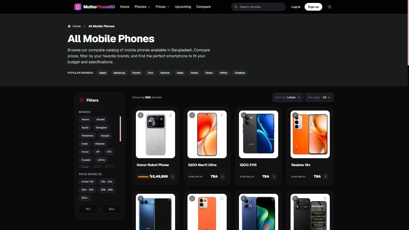 MuthoPhoneBD – Smartphone Research, Price Intelligence & Comparison Platform screenshot 3