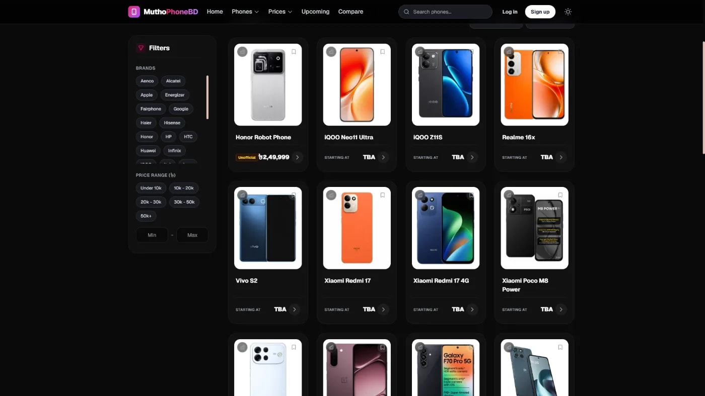 MuthoPhoneBD – Smartphone Research, Price Intelligence & Comparison Platform screenshot 4