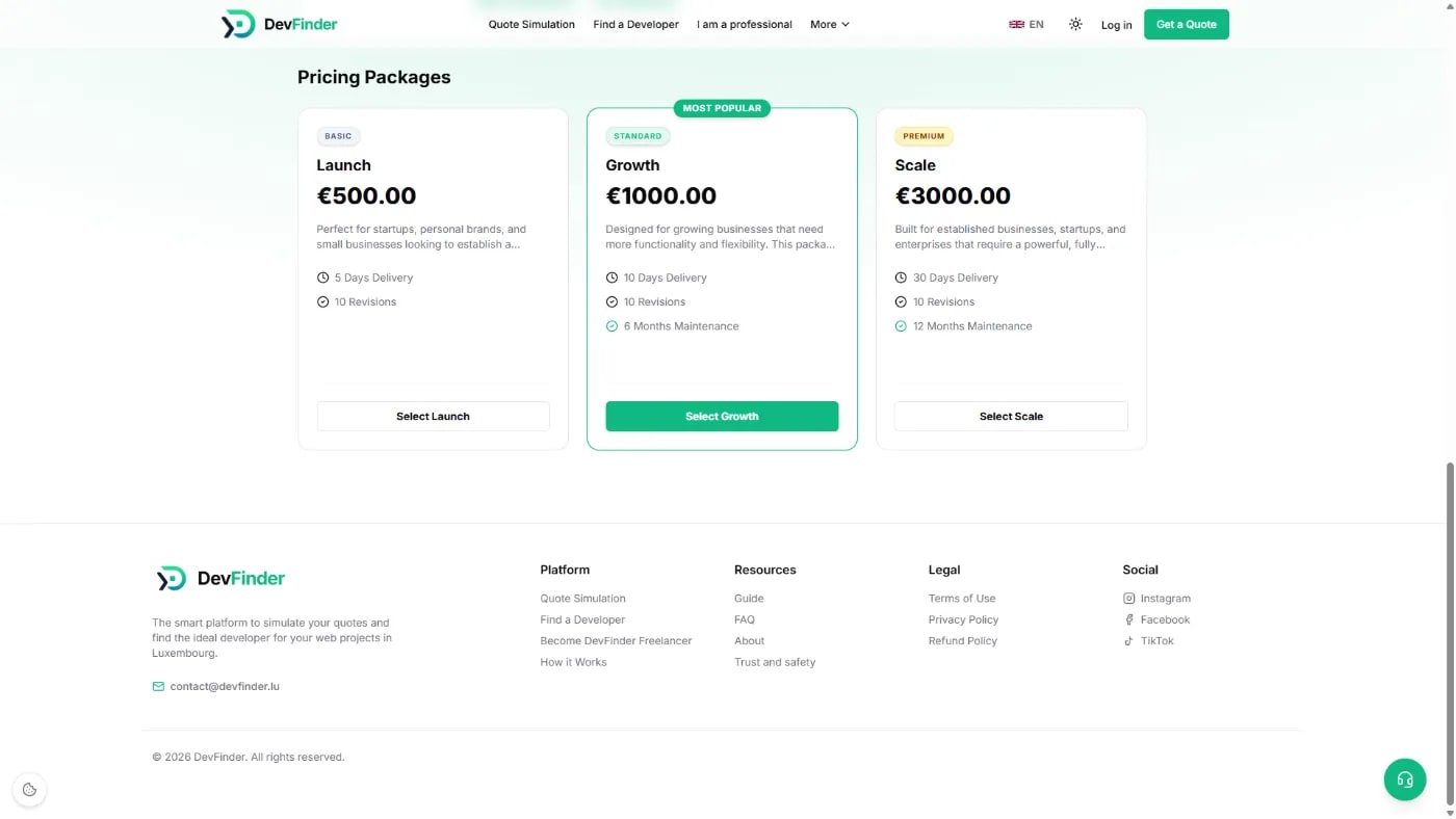 DevFinder – Freelance Marketplace screenshot 4