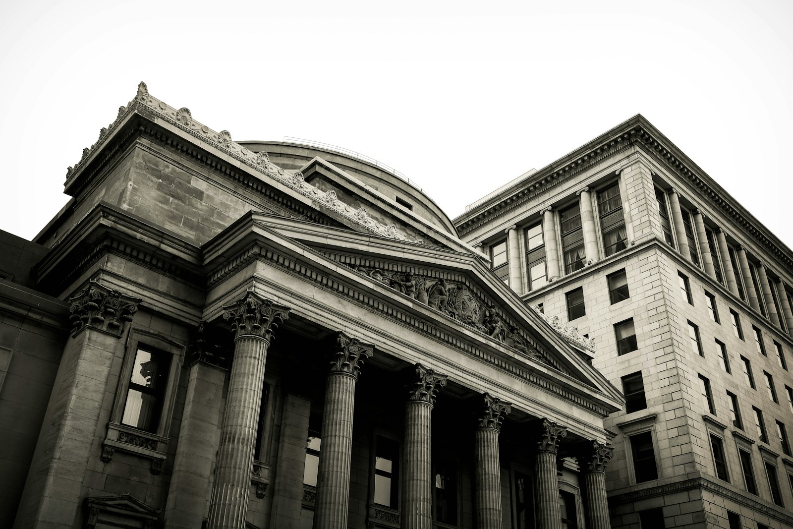 Bank building exterior