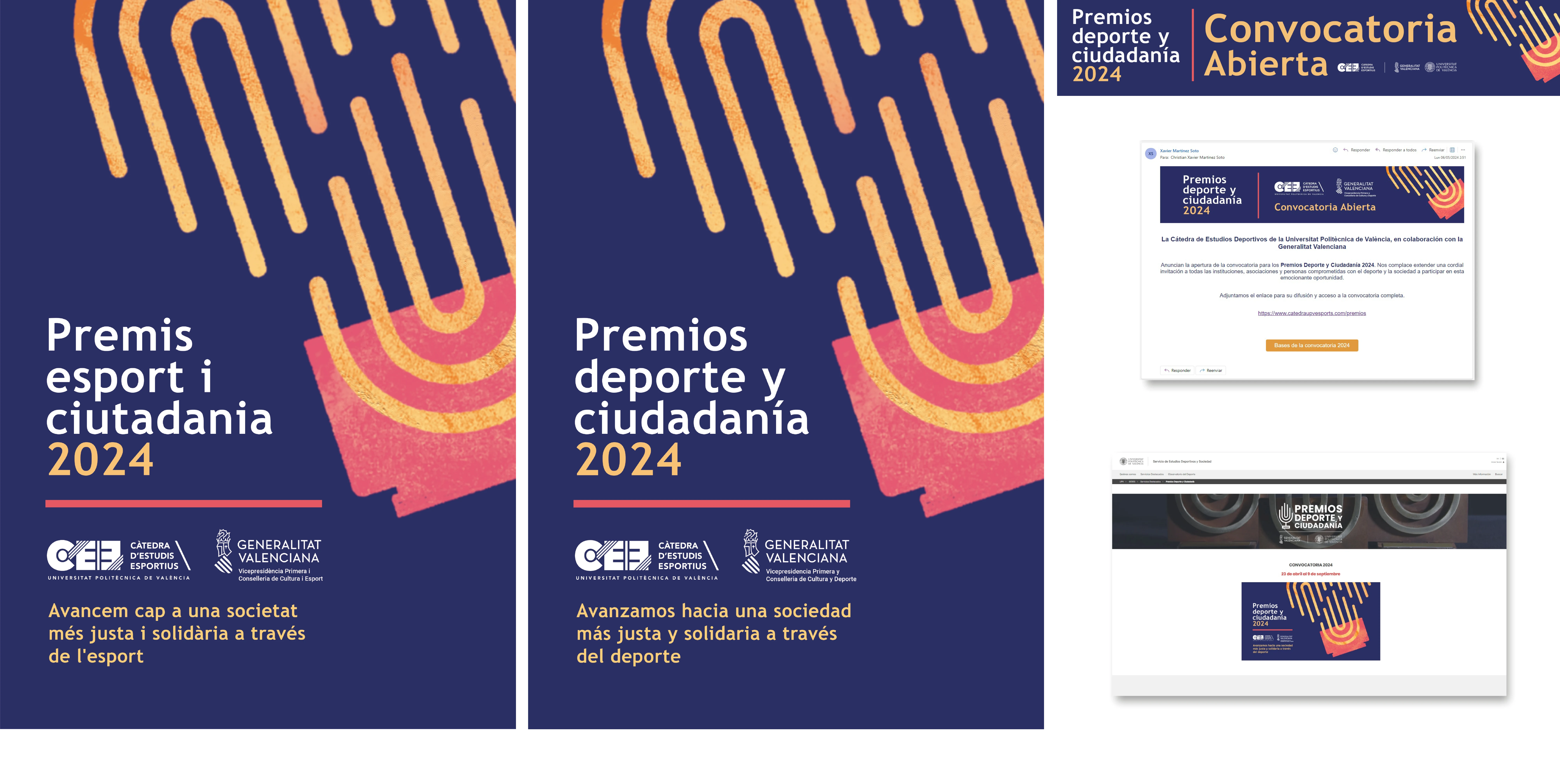 proyecto de diseño grafico premios deporte y ciudadania, oficina soto