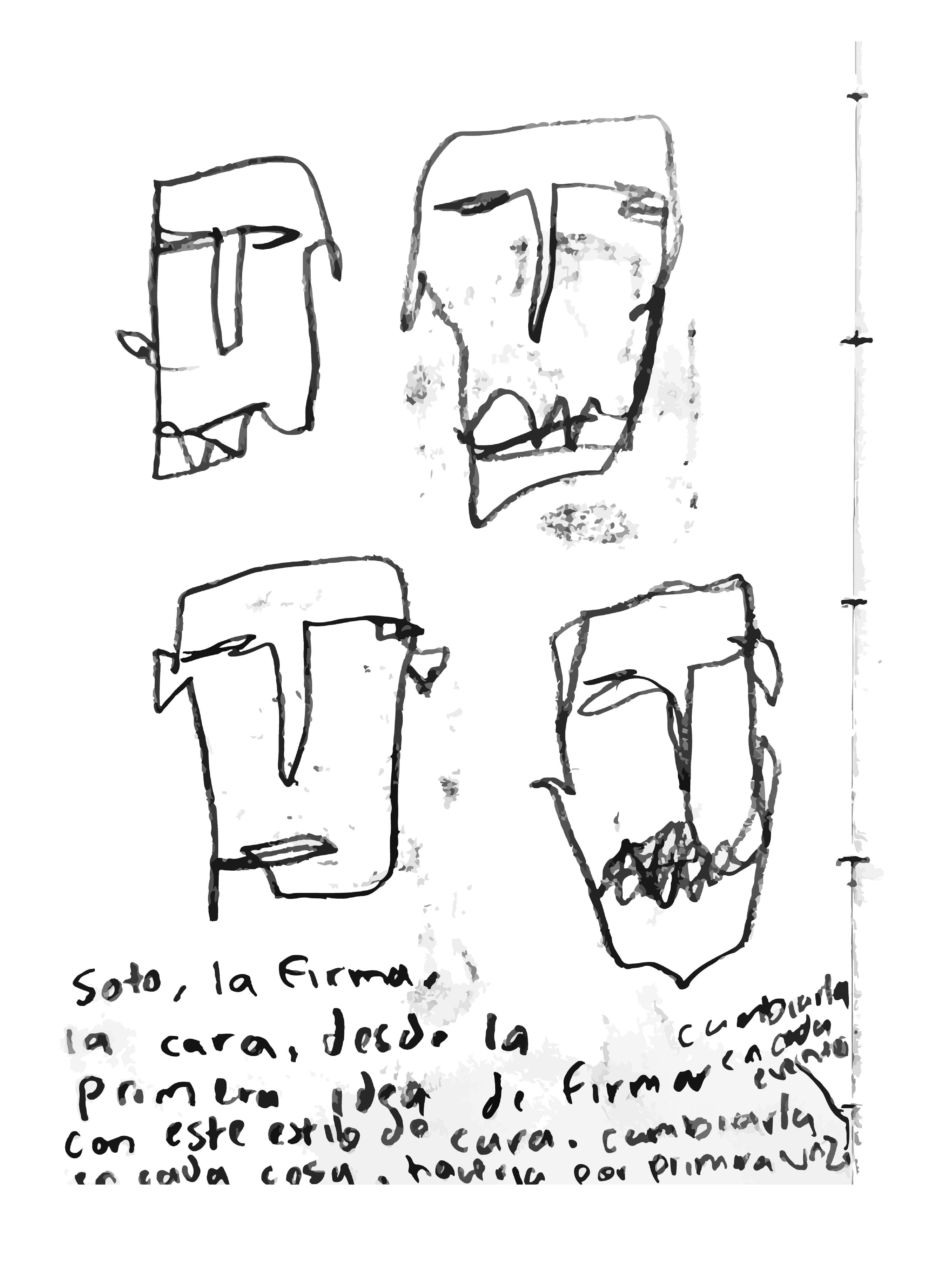 bocetos iniciales de soto