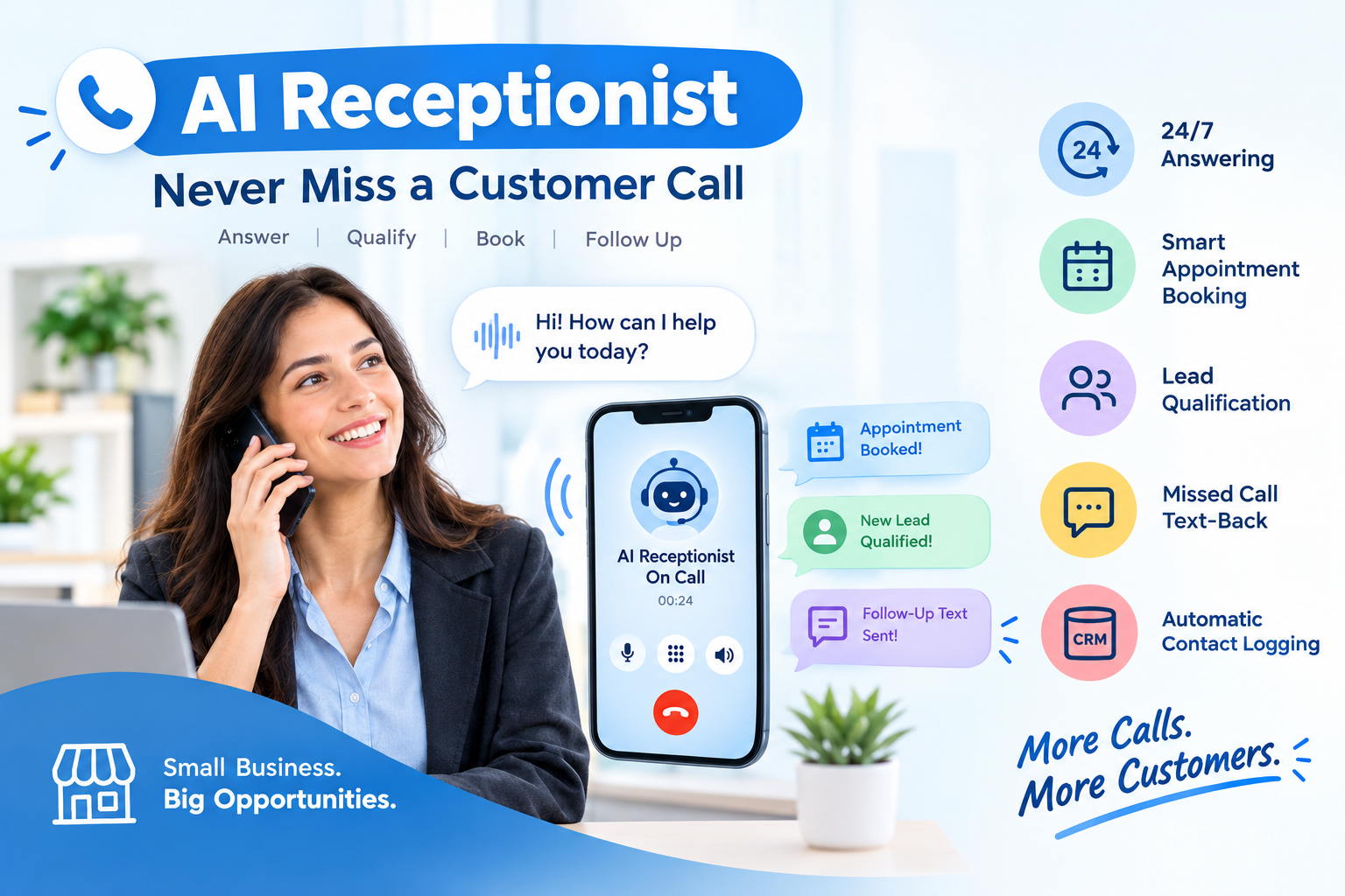 AI Receptionist for New York Small Businesses: How AI Call Answering and Missed-Call Automation Capture Every Lead