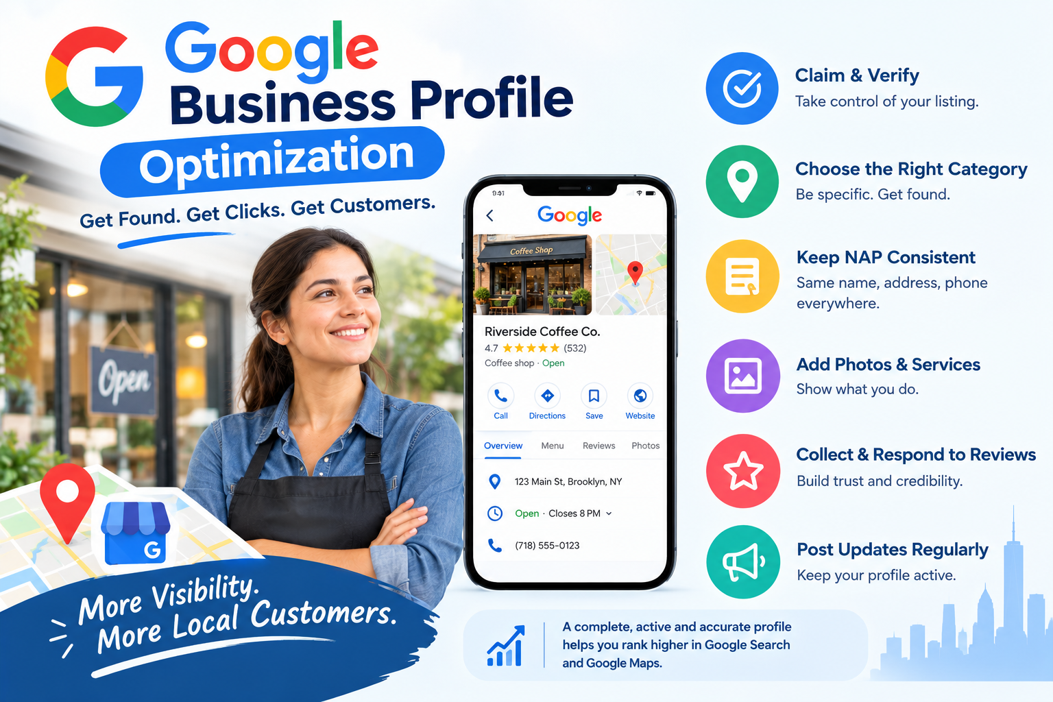 Google Business Profile Optimization for New York Businesses: 9 Steps to Rank on Google Maps and in AI Answers