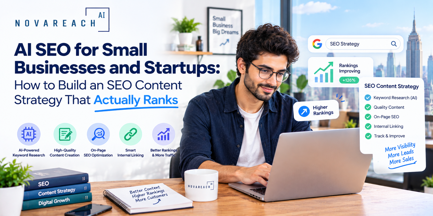 AI SEO for Small Businesses and Startups: How to Build an SEO Content Strategy That Actually Ranks