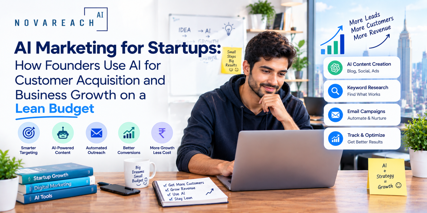AI Marketing for Startups: How Founders Use AI for Customer Acquisition and Business Growth on a Lean Budget